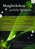 Maiglöckchen zierliche Spinnerin - Plakat für Berlin-Dahlem 2007
